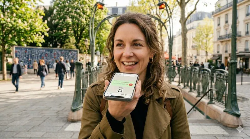 Voice message near metro
